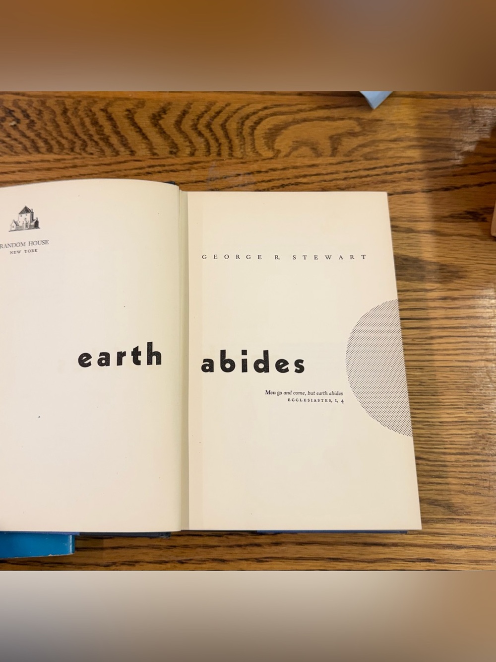 Earth Abides (Stewart) book lot of 3 hardcover with dust jacket HC & paperback - Picture 9 of 16